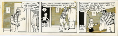 BOB NAYLOR - BIG SISTER DAILY STRIP ORIG ART 3-2-65
