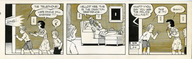 BOB NAYLOR - BIG SISTER DAILY STRIP ORIG ART 3-6-65