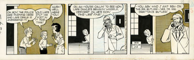 BOB NAYLOR - BIG SISTER DAILY STRIP ORIG ART 3-8-65