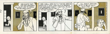BOB NAYLOR - BIG SISTER DAILY STRIP ORIG ART 3-9-65