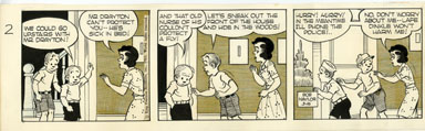 BOB NAYLOR - BIG SISTER DAILY STRIP ORIG ART 3-16-65