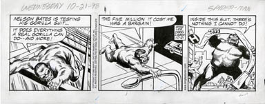 LARRY LIEBER - SPIDER-MAN DAILY ART 10-21-98 GORILLA