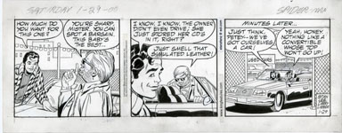 LARRY LIEBER - SPIDER-MAN DAILY ART 1-29-00 USED CAR