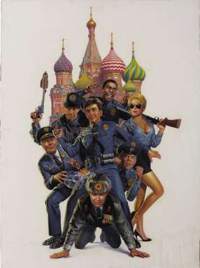 MORGAN WEISTLING - Orig POLICE ACADEMY Movie Poster ART