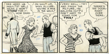 MO LEFF - JOE PALOOKA PARTIAL STRIP #1 ORIGINAL ART