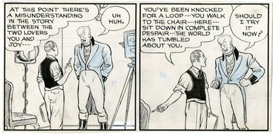 MO LEFF - JOE PALOOKA PARTIAL STRIP #4 ORIGINAL ART