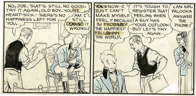 MO LEFF - JOE PALOOKA PARTIAL STRIP #5 ORIGINAL ART