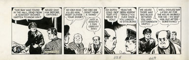 PAUL PINSON - DAN DUNN DAILY ORIGINAL ART 11-25-42