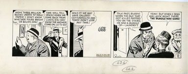 PAUL PINSON - DAN DUNN DAILY ORIGINAL ART 12-01-42