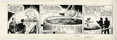 PAUL PINSON - DAN DUNN DAILY ORIGINAL ART 12-16-42