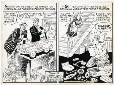 AL FAGALY - OUGHTA BE A LAW DAILY ORIG ART TOY ASSEMBLY