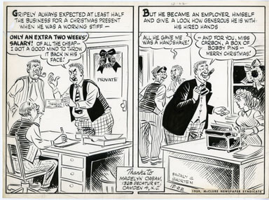 AL FAGALY - OUGHTA BE A LAW DAILY ORIG ART BAD BONUSES