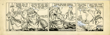 WAYNE BORING - DAVY JONES DAILY STRIP ORIG ART 5-3-69