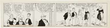 CHIC YOUNG - BLONDIE DAILY ORIG ART 12-18-30 VERY EARLY
