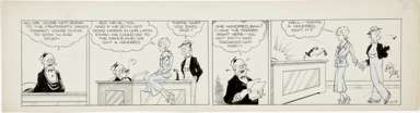 CHIC YOUNG - BLONDIE DAILY STRIP ORIG ART 11-7-31 GRADE