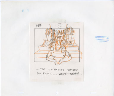 FAERIES ANIMATED TV - STORYBOARD ART - KING: LONG STORY