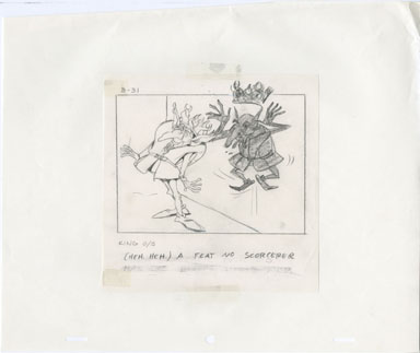 FAERIES ANIMATED TV - STORYBD ORIG ART MAGIC SHADOW 09