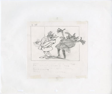 FAERIES ANIMATED TV - STORYBD ORIG ART MAGIC SHADOW 12