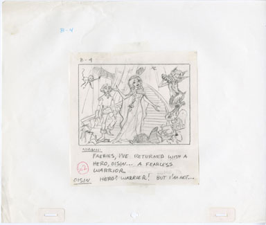 FAERIES ANIMATED TV - STORYBOARD ART - FEARLESS WARRIOR