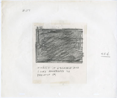 FAERIES ANIMATED TV - STORYBOARD ORIG ART GRAPHITE