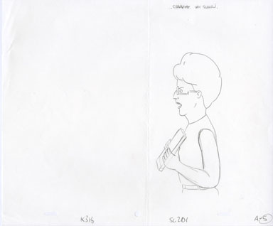 KING OF THE HILL - ANIMATION DRAWING - PEGGY HILL MOVIE