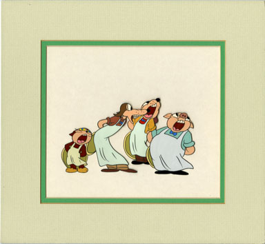 KRAZY KAT COLORIZED ANIMATION PROD. CEL ORIG ART (1968)