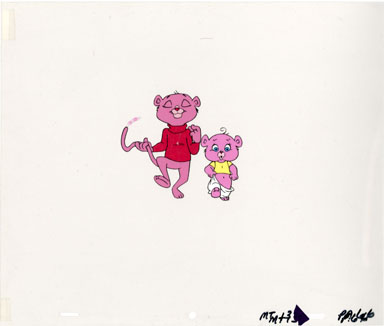 TOM & JERRY KIDS PRODUCTION CEL ORIG ART - PINK PANTHER