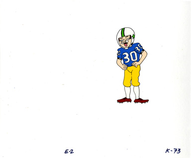 DOONESBURY SPECIAL PROD. CEL ORIG ART MARK FOOTBALL