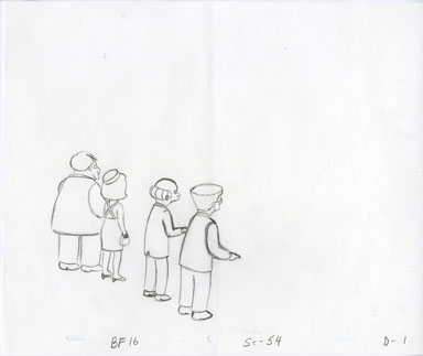 SIMPSONS - ANIMATION DRAWING - BURNS/QUIMBY/SMITHERS