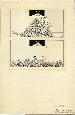 ADOLPH REINHARDT - WWII EDITORIAL ILLUSTRATION - 1940s