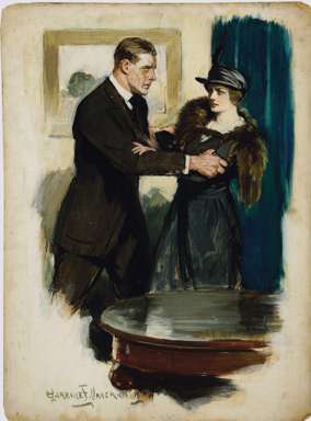CLARENCE UNDERWOOD - HEARST MAG. PAINTED ILLO ORIG ART