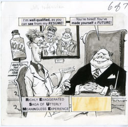 HARRY NORTH - MAD 84 ACRONYMS: JOB INTERVIEW ORIG ART