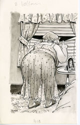 HARRY NORTH - MAD #251 POTENTIAL BURGLERS ORIG ART