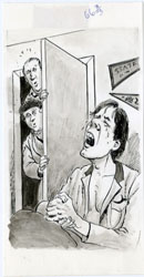 HARRY NORTH - MAD #251 CHILDHOOD GRIEF ORIG ART