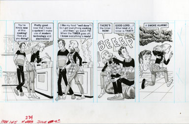 DAVE BERG - MAD #234 LIGHTER SIDE/COOKING ORIGINAL ART