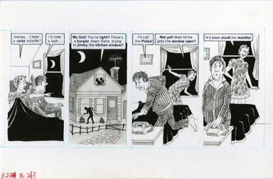 DAVE BERG - MAD #234 LIGHTER SIDE/CRIME ORIGINAL ART