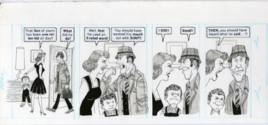 DAVE BERG - MAD #234 LIGHTER SIDE/DISCIPLINE ORIG ART