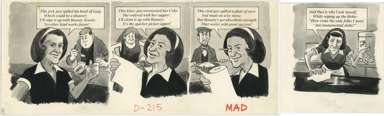BOB CLARKE - MAD #222 ROSIE WAITRESS / BOUNTY ORIG ART