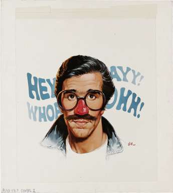 JACK RICKARD - MAD #187 COVER ORIG ART (1976) THE FONZ
