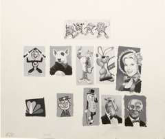 BOB CLARKE - MAD #311 MERCH. CHARACTERS OBITS ORIG ART