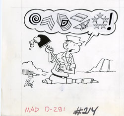 BOB CLARKE - MAD #214 BEETLE BAILEY ENLISTED ORIG ART