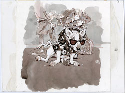 BOB JONES - MAD #281 SPUDS MACKENZIE: DOO-DOO ORIG ART