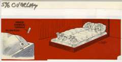 AL JAFFEE - MAD #233 FROZEN WATERBED GAG ORIG ART