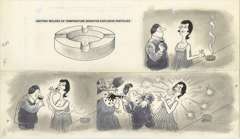 AL JAFFEE - MAD #233 FIREWORKS EXPLODING ASHTRAY ART
