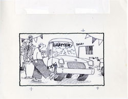 JOHN CALDWELL - MAD #301 AMERICAN-MADE CARS ORIG ART