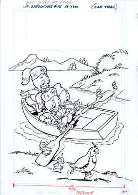 ROBERT GREGORY - HUEY, DEWEY & LOUIE #76 ORIG COVER ART