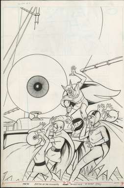 WIN MORTIMER - BATTLE OF THE PLANETS #6 COVER ORIG ART