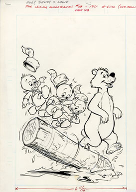HUEY, DEWEY & LOUIE JR WOODCHUCKS #68 ORIG COVER ART 81