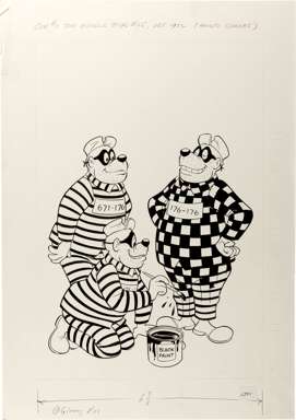 TONY STROBL - BEAGLE BOYS #15 ORIG COVER ART (1972)