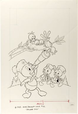 BOB GREGORY - JUNIOR WOODCHUCKS #73 ORIG COVER ART 1983